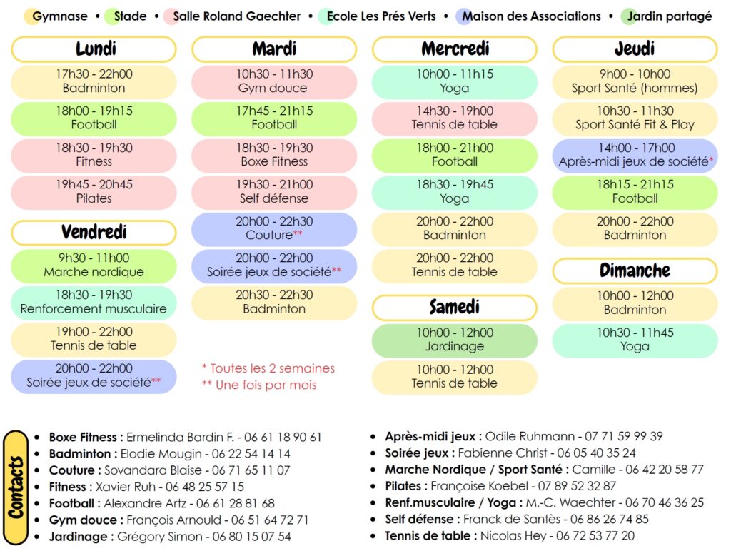 Activités et loisirs